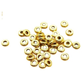 Tibetan Style Alloy Disc Beads, Spacer Beads, Flat Round