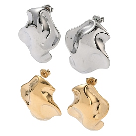 304 серьги-гвоздики из нержавеющей стали, ионное покрытие (ip)