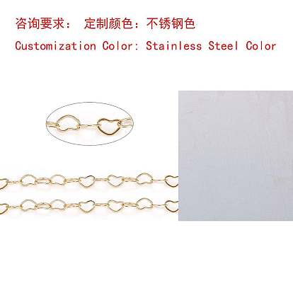 304 ссылка цепи из нержавеющей стали сердце, с катушкой, пайки