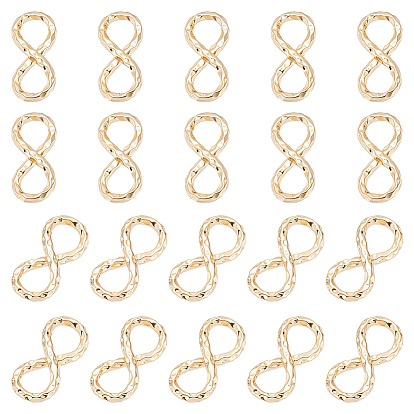 20шт. латунные звенья/соединители, бесконечность