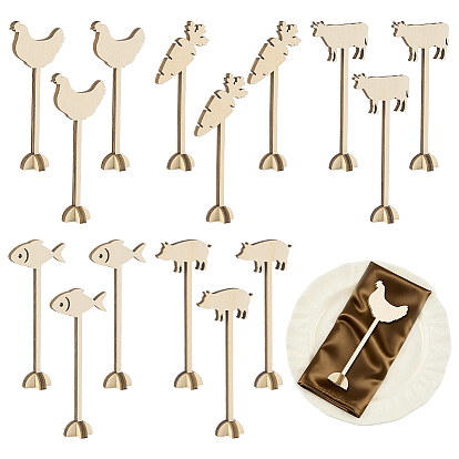 15 piezas 5 estilos letrero de selección de menú de madera, para la boda, restaurante, decoraciones de fiesta de cumpleaños