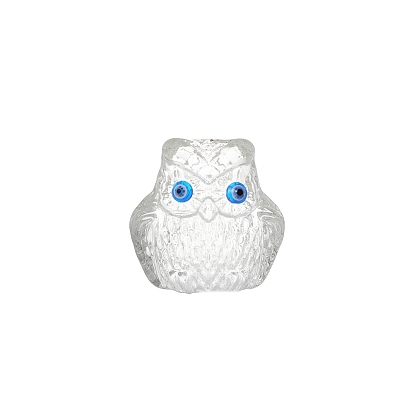 Owl with Evil Eye Glass Figurines, for Home Office Desktop Decoration