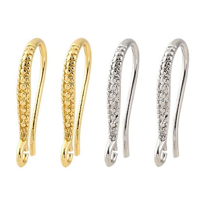 Латунные крючки для сережек, без свинца и без кадмия, долговечный, стойки покрытие