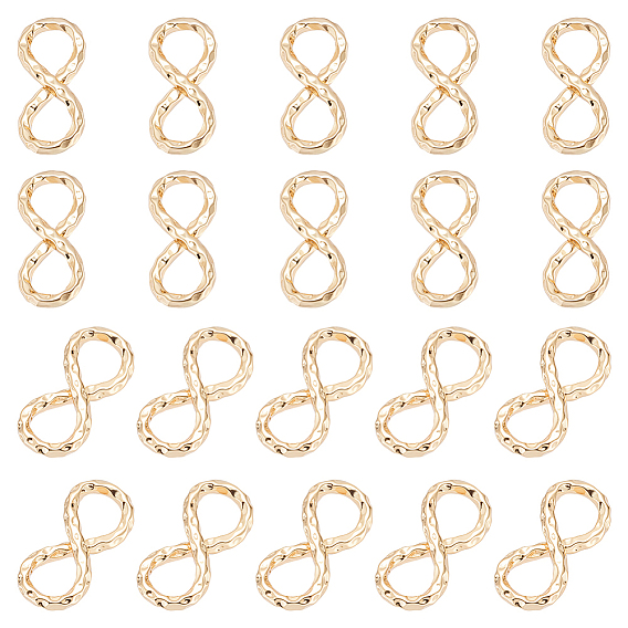 20шт. латунные звенья/соединители, бесконечность