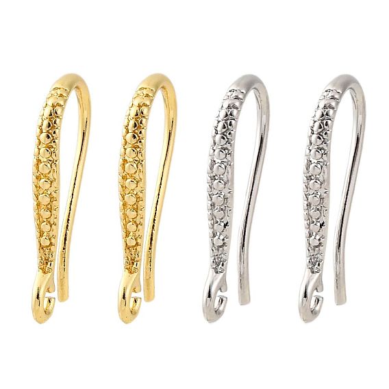 Латунные крючки для сережек, без свинца и без кадмия, долговечный, стойки покрытие