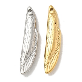 Ion Plating(IP) 304 Stainless Steel Pendants, Fish Charm