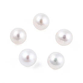 Recursos naturales perlas, sin agujero / sin perforar, rondo