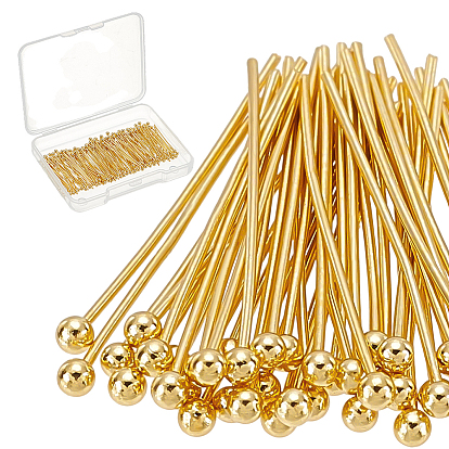 200 шт. Латунные штифты с шаровой головкой, долговечный, без никеля 