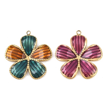 304 подвески из нержавеющей стали, с эмалью, , золотые