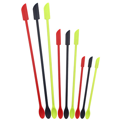 Silicone Baking Spatulas Butter Cake Set, 3 Sizes Double Head Spatula, Bakewere Tool