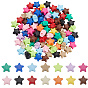 140 шт. 14 цветные светящиеся непрозрачные акриловые бусины, звезда, светится в темноте