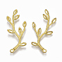 Brass Pendants, Nickel Free, Branch and Leaf