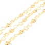 Handmade Brass Link Chains, with Glass, Long-Lasting Plated, Soldered, with Spool, Butterfly & Heart & Star, Golden