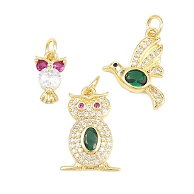 Латунные микро проложить кубического циркония подвески, долговечный, стойки покрытие, без свинца и без кадмия, реальный 18 k позолоченный