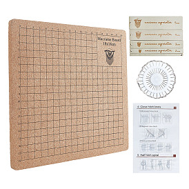 Квадратные пробковые коврики для вязания, блокировочные доски с сетками для вязания крючком