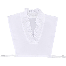 Съемная хлопковая женская рубашка с накладным воротником, отделка горловины своими руками аксессуары для одежды