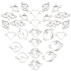 96 шт. 8 стили тибетский стиль сплава звенья/соединители, без кадмия и без свинца