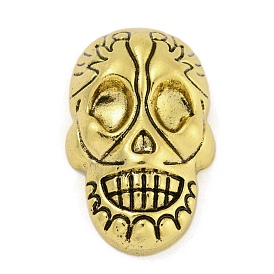 Alloy Cabochons, Halloween Theme Skull
