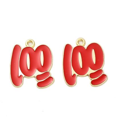 Подвески из эмали и сплава, золотые, 100 очки очарования