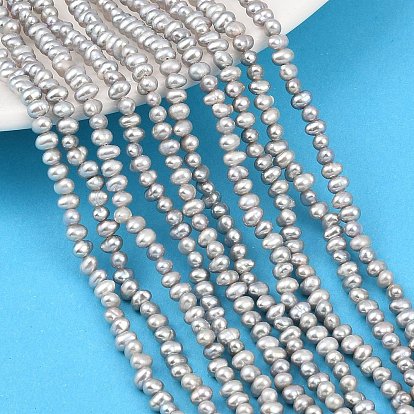 Нити из натурального культивированного пресноводного жемчуга, картофель, класс 4а++