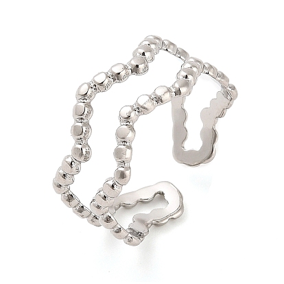 304 волнистая манжета из нержавеющей стали для женщин