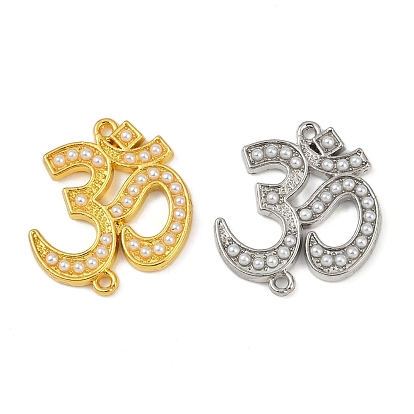 Латунные подвески-подвески с имитацией жемчуга из АБС-пластика, ом очарование, без свинца и без кадмия, долговечный, стойки покрытие