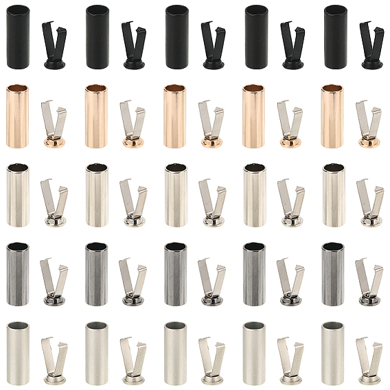 50 коробки 5 цветные наконечники для защиты шнурков из сплава, металлические наконечники шнура