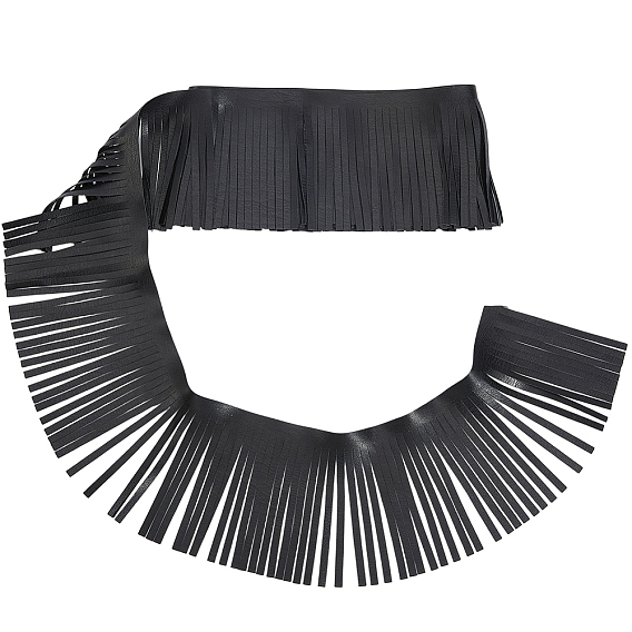 2м отделка бахромой из искусственной кожи и замши, Кожаная бахрома с кисточками для шитья своими руками, украшения платья и юбки