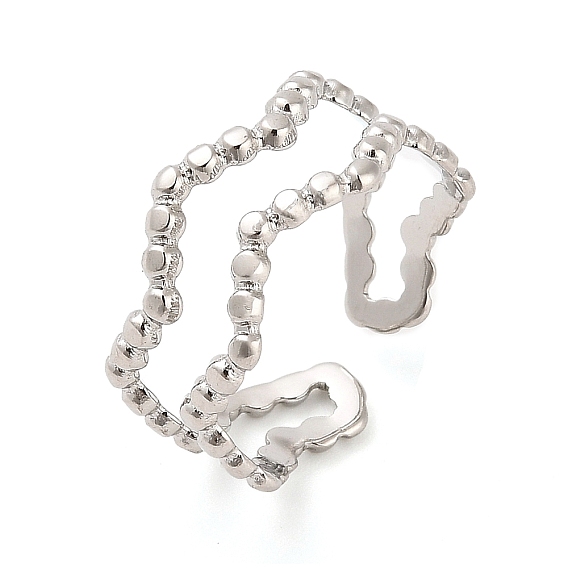 304 волнистая манжета из нержавеющей стали для женщин