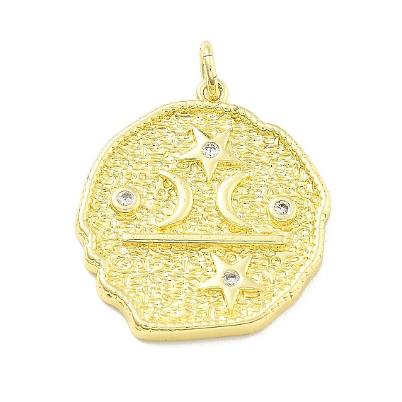 Стойка металлическая латунная микропрофилированная кубическая циркония подвески, с целью перехода в кольце, без свинца и без кадмия, долговечный, реальный 18 k позолоченный