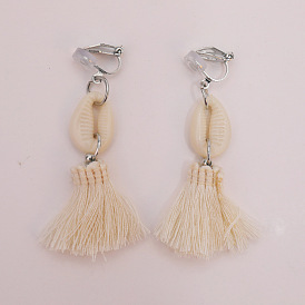 Полиэстеровые клипсы, формы раковины, платина