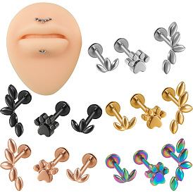 304 лабреты из нержавеющей стали с внутренней резьбой