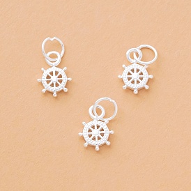 925 подвески в виде шлема из стерлингового серебра, с прыжковых колец