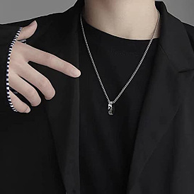 Кольцо «я люблю тебя» 201 подвеска из нержавеющей стали, вощеный шнур, ожерелья для пары