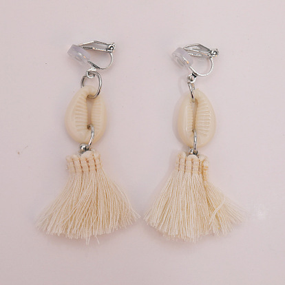 Полиэстеровые клипсы, формы раковины, платина