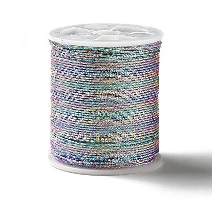 12 Rolls Polyester Sewing Thread, 9-Ply Polyester Cord for Jewelry Making