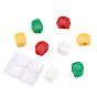 16Pcs 4 Colors PP Plastic Cable Organizers Clips Holder, with 16Pcs Sticker