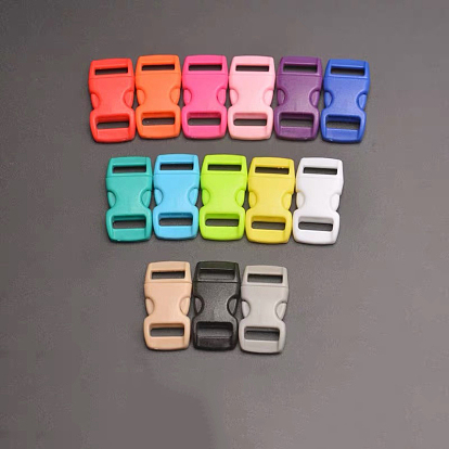 Boucles à dégagement rapide latéral réglables en plastique, pour la réparation de sac à dos de sangles de bagages, rectangle