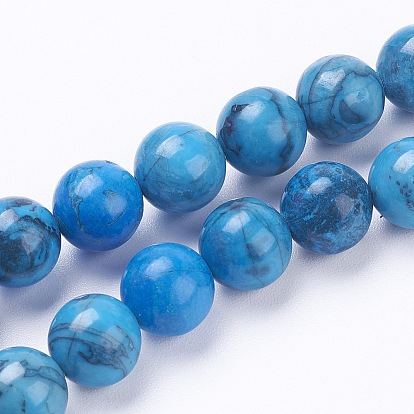 Натуральный камень-карта / камень пикассо / нити из бисера пикассо, окрашенные, круглые