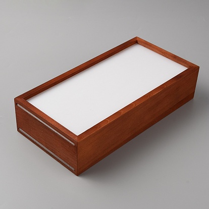 Rectangle Wood Shadow Box Frames, Desk Display Cases, with Double-sided Acrylic Clear Window, for Memorabilia Pictures Medals Plant Specimen Dry Bouquet