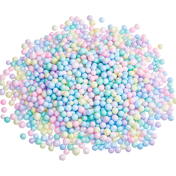 2 пакеты 17г маленькие шарики из пенопласта, круглые, для изготовления поделок на свадьбу и праздник своими руками