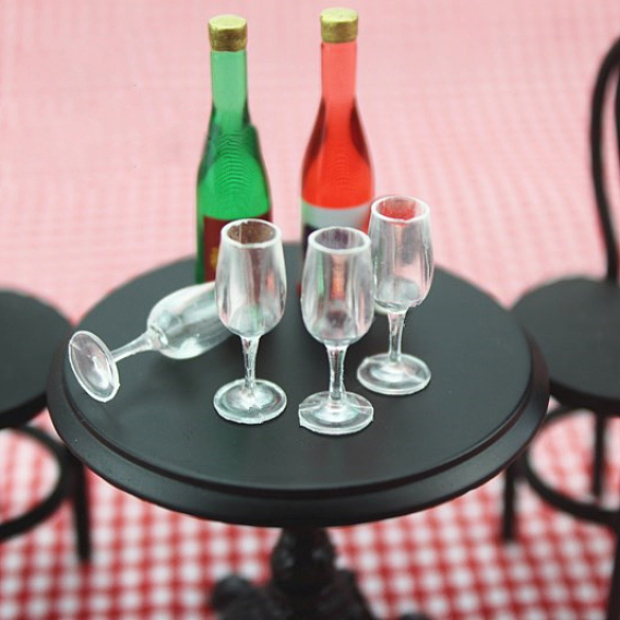 Mini Resin Goblet, for Dollhouse Accessories, Pretending Prop Decorations