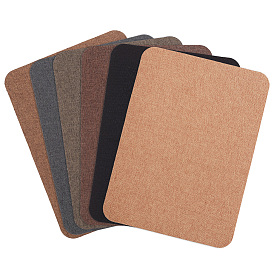 6шт 6цвета самоклеящаяся льняная ткань, ремонтный патч, для диванов, диван, мебель, место водителя, прямоугольные