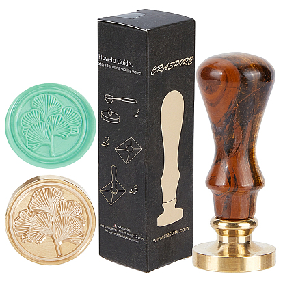 1головка штампа из латуни ПК, с ручкой для штампа из натурального драгоценного камня 1 ПК, для сургучной печати