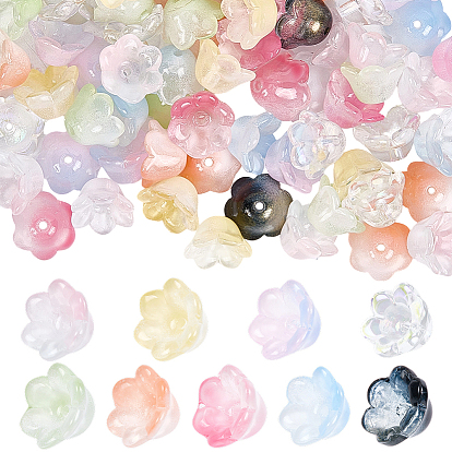 90шт 9 цвета бусины лэмпворк, цветок