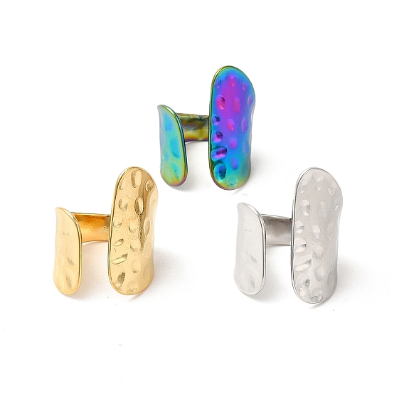 304 плоская открытая манжета из нержавеющей стали для женщин