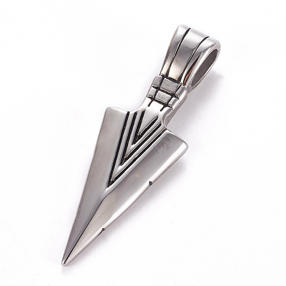 304 из нержавеющей стали большие кулоны, треугольные