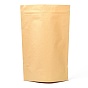 Sac à fermeture éclair en papier kraft biodégradable et écologique, petite pochette en papier kraft, sacs refermables, rectangle