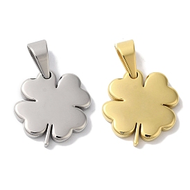 Ионное покрытие (ip) 304 подвески из нержавеющей стали, подвеска в виде четырехлистного клевера