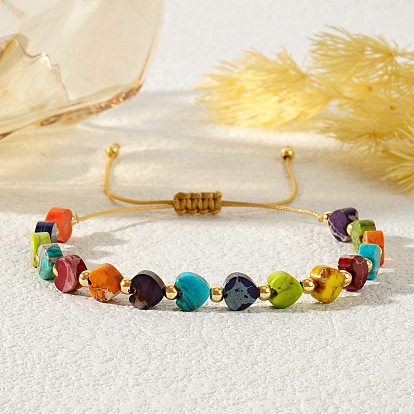 Браслеты из плетеных бусин в форме радужного сердца, изготовленные из смолы и латуни, с бусинами в форме сердца, символизирующими месяц гордости, для женщин.